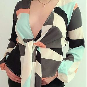 Color Block Blouse
